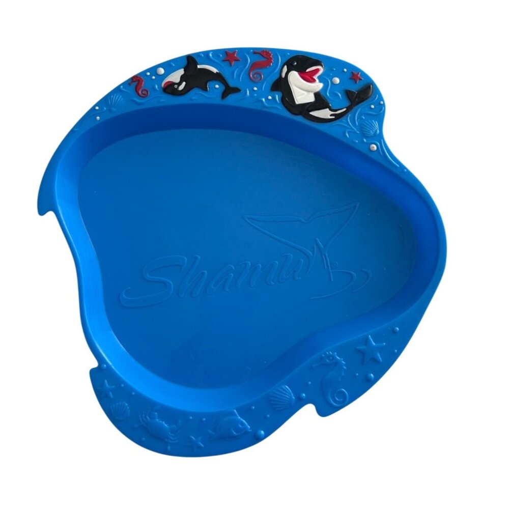 Shamu Kids Seaworld Plastic Lunch Plate by Whirley DrinkWorks 2010